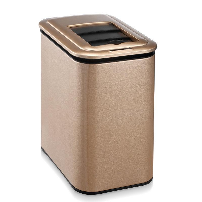 Xile Bang Smart Stainless Steel Trash Can for Kitchen, Bathroom & Living Room with Induction Lid