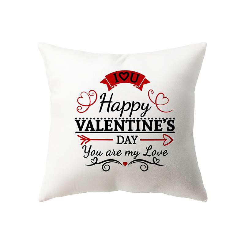 Christmas Theme Christmas Decoration Printed Pattern Cushion Cover Home Living Room Sofa Decor Waist Cushion Pillow Cover