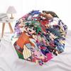 1pc Outdoor Umbrella with Yu-Gi-Oh! Characters - Automatic Opening/Closing, Portable 3-Fold Design, 8-Rib Iron Frame - Perfect Gift for Fans, Tra