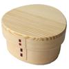 Boîte Bento Magewappa Wakacho, Petite, Boîte Bento Boule de Riz en Bois Naturel, 15W-A, Capacité: Environ. 400ml