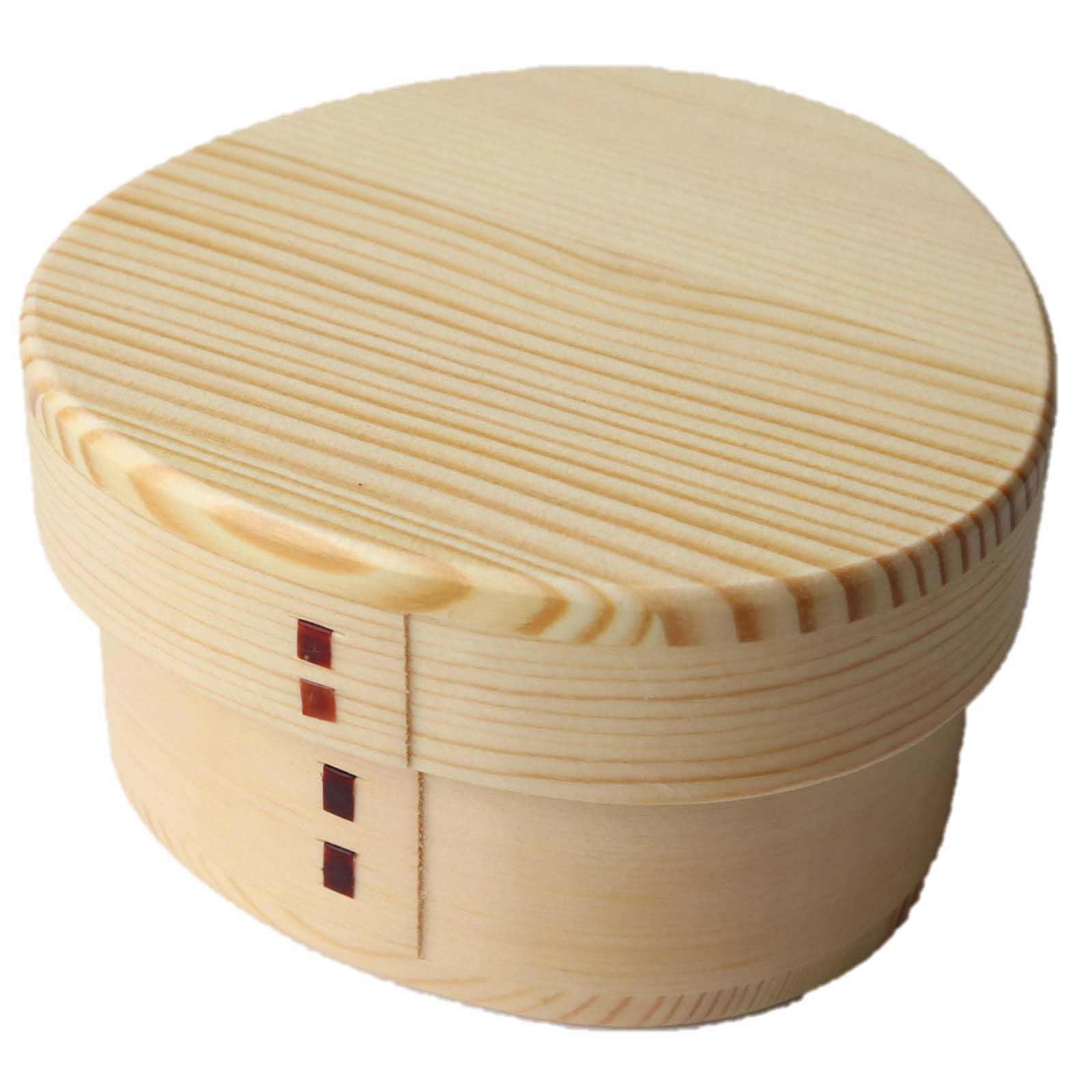 Wakacho Magewappa Bento Box, Small, Natural Wood Rice Ball Bento Box, 15W-A, Capacity: Approx. 400ml
