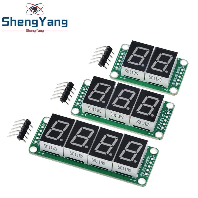 1/3/5PCS TZT Static Drive 2 3 4 Segment Digital Tube LED Display Module 2 Digital 74HC595 Tube 100% New Original For Arduino