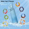 Colorful Flavor Infuser Water Bottle With Seven Aromatic Flavor Rings For Fun Hydration