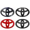 3D ABS Toyota Logo Car Emblem Steering Wheel Sticker For Toyota Hilux Prius Avensis Auris Verso Corolla Camry Auto Accessories