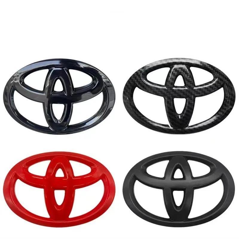 3D ABS Toyota Logo Car Emblem Steering Wheel Sticker For Toyota Hilux Prius Avensis Auris Verso Corolla Camry Auto Accessories
