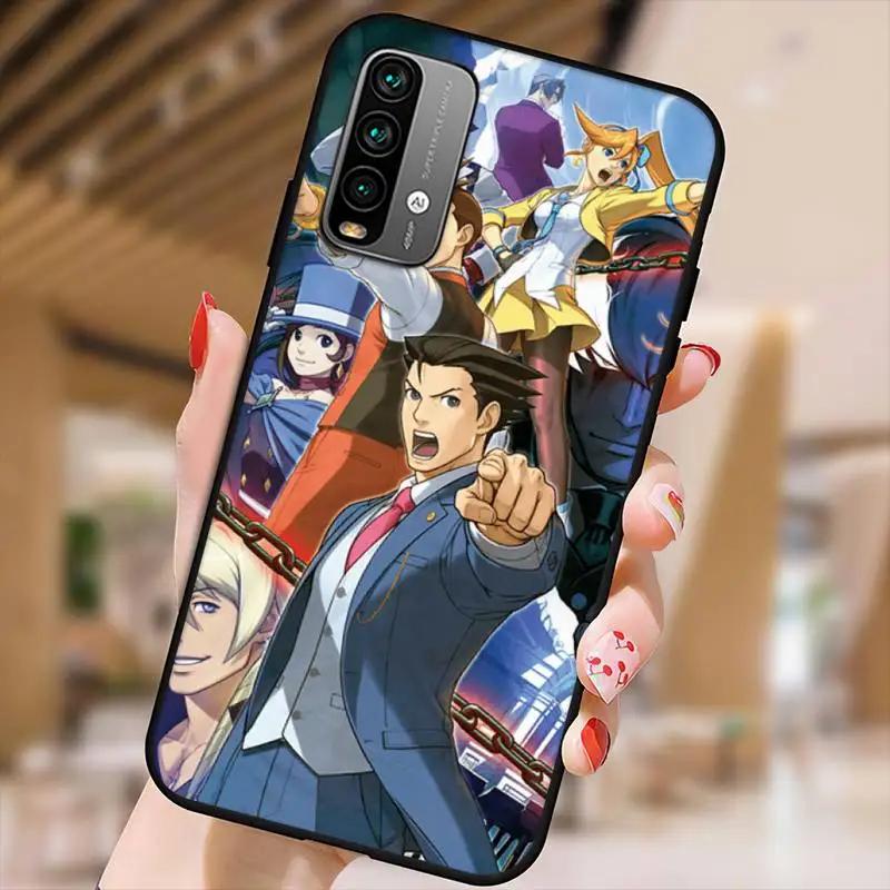 Ace Attorney Game Phone Case For Xiaomi9 10 11PRO LITE Redmi NOTE7 8 9 10A PRO K40 Poco3 Shell