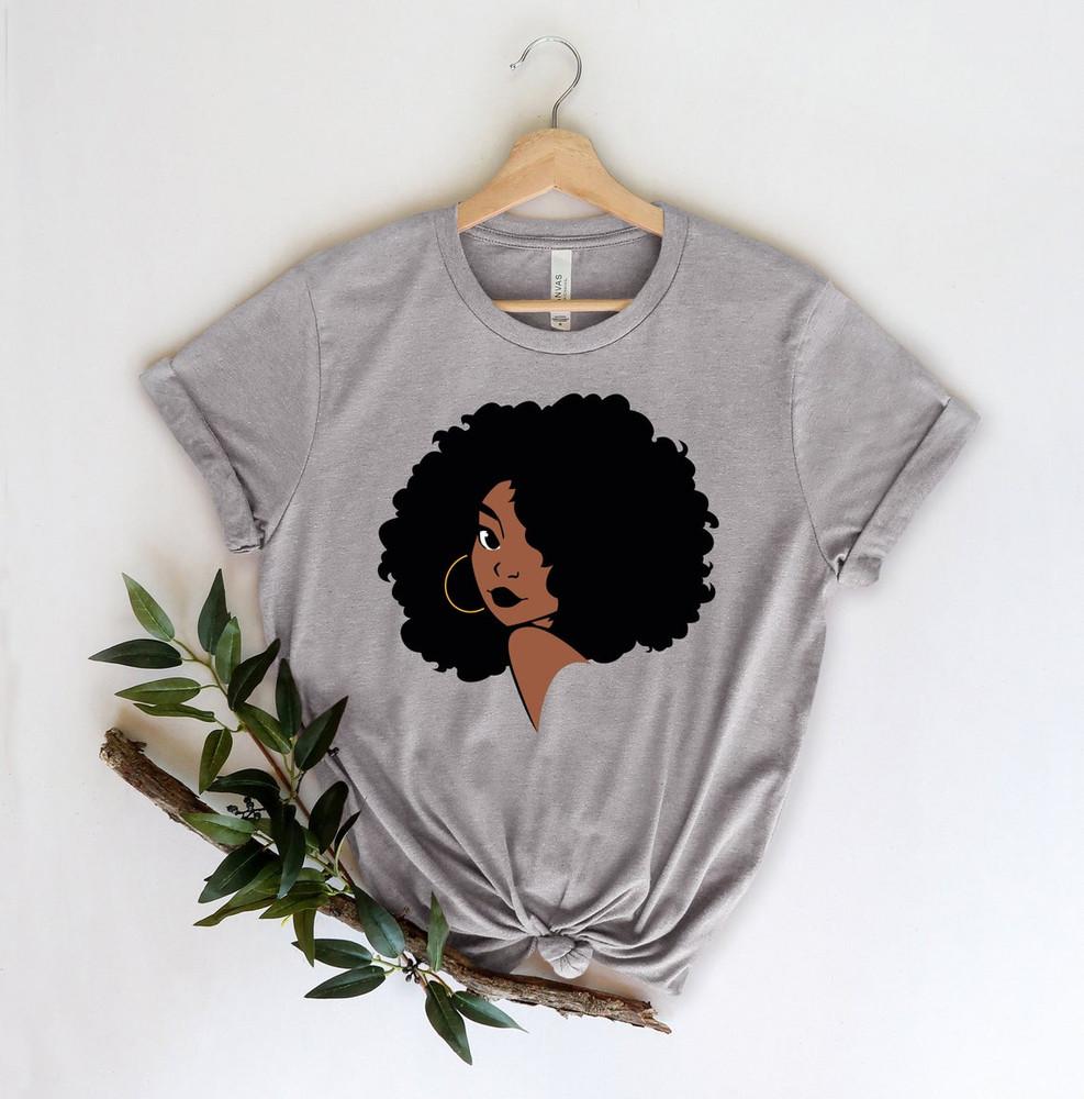 Afro Women Shirt, Black Women Shirt, Cute Women Shirt, Gift To Her , I Am Black