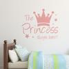 Adesivo Murale Decorazione Casa Rimovibile Il Segno della Corona della Principessa Adesivo Murale Per Camera da Letto Bambine Stanza del Bambino Decalcomania Artistica Forniture
