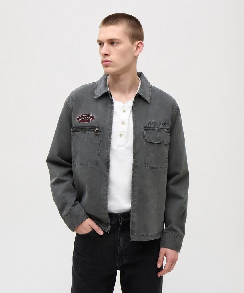 Avirex Fade Embroidery Work Jacket / 7836152009 Charcoal