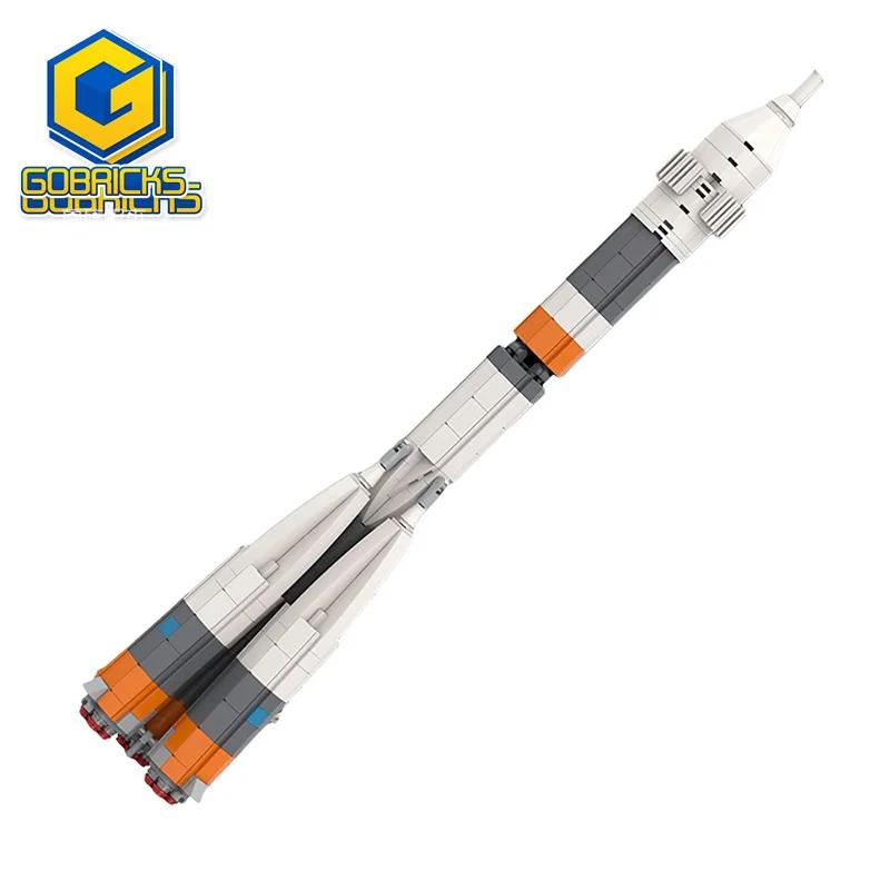 Professional Fishing Unisex Moc Ultimate Soyuz Rocket Collection Rocket Building Blocks Launch Vehicle Carrier Brick Juguetes Education Educational Toys