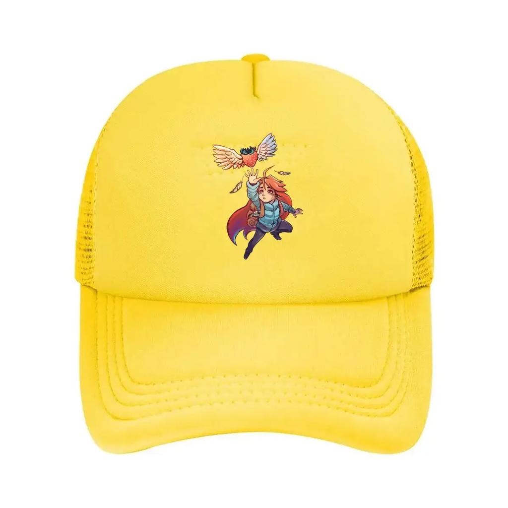 Flying Berry Fantasy Inspired Whimsical Character Design Mesh Baseball Cap