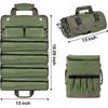 Roll-up Toolkit, Heavy-duty Portable Soft Tool Storage, Foldable Empty Roll-up Storage Bag with Small Pocket, Official Rollable Toolkit