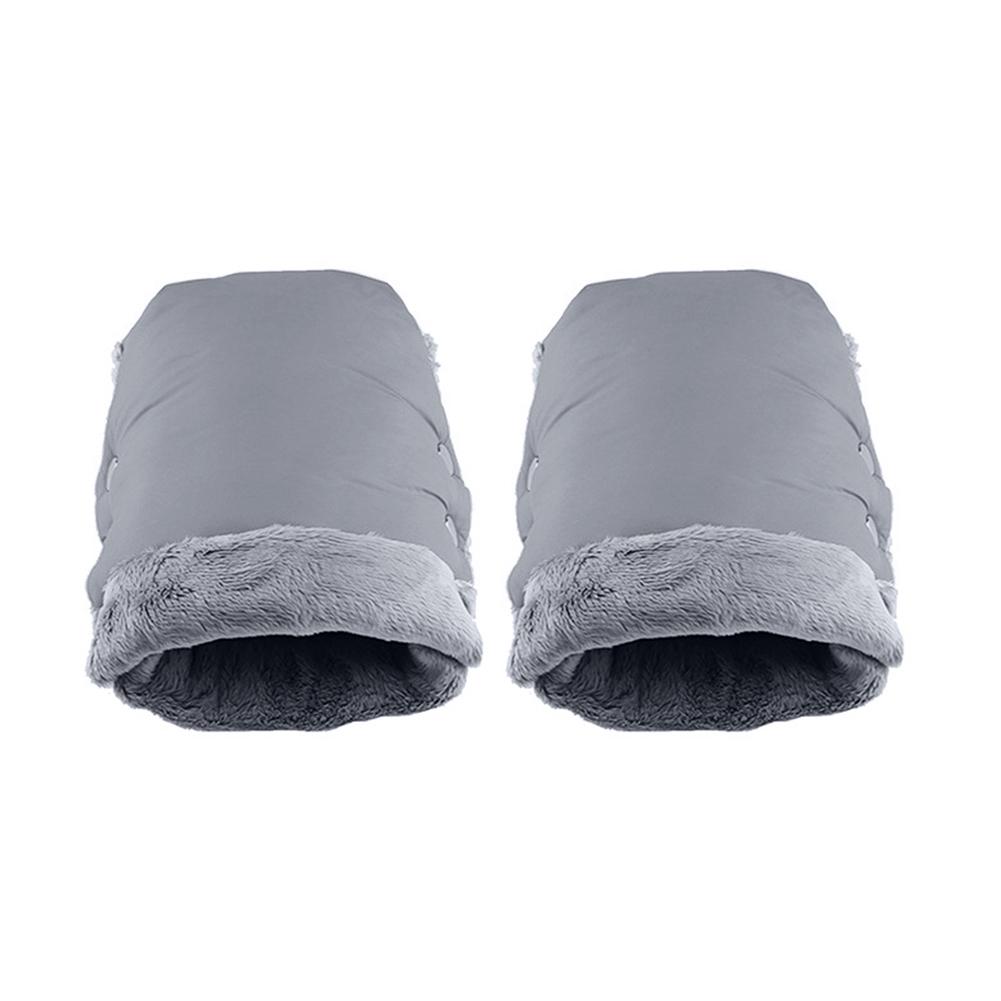 

Водонепроницаемые перчатки для коляски зимой сохраняют руки в тепле термо варежки для коляски с быстрой установкой серый