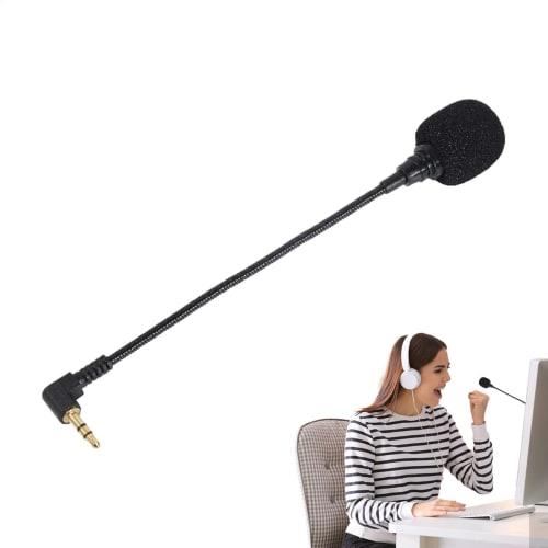 Small helmet microphone, flexible microphone replacement, portable headphone microphone, dynamic microphone replacement, 3.5mm microphone replacement,