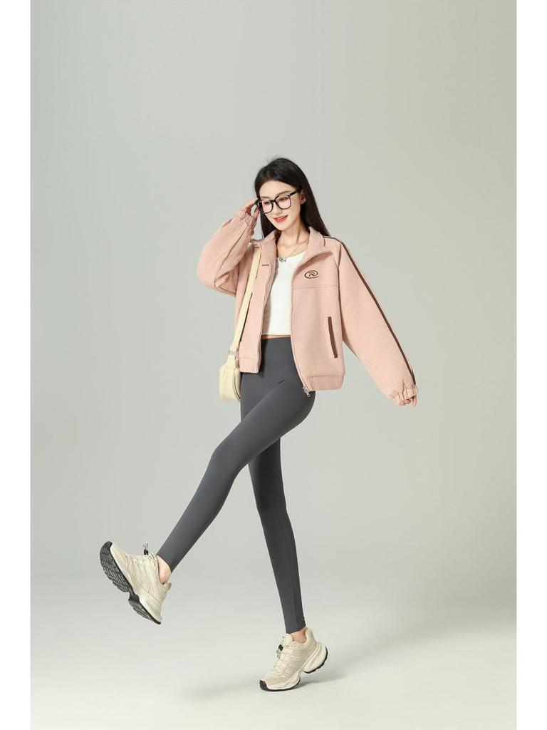 Women's High Waist Warm Yoga Pants: Elastic Shark Leggings with Rabbit Fleece for Outdoor Wear and Hip Lifting