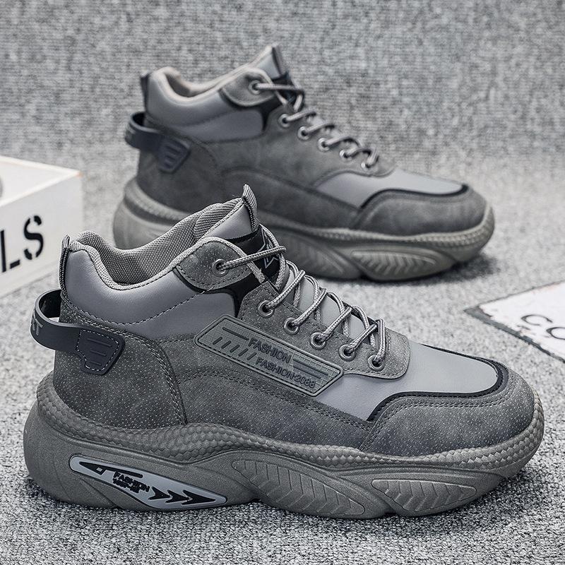 CM new breathable autumn men's sports versatile platform casual running dad shoes men's shoes high top