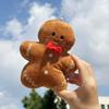 17cm Cute Christmas Gingerbread Man Plush Toy Chocolate Cookie Doll Christmas Tree Decor Xmas Pendant Christmas Gifts For Kids