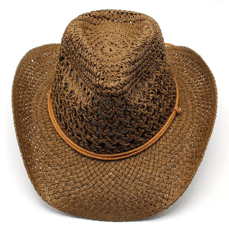 Straw Hat For Men Summer Sun Protection Wide Brim Traveller Accessory