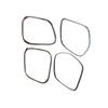 Car Door ABS Chrome Audio Speak Sound Cover Ring Circle Lamp Trim Stick 4PCs For Mitsubishi ASX 2013 2014 2015 2016 2017 2018