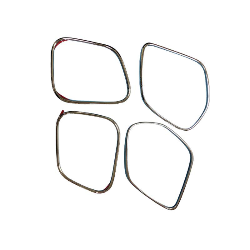 Car Door ABS Chrome Audio Speak Sound Cover Ring Circle Lamp Trim Stick 4PCs For Mitsubishi ASX 2013 2014 2015 2016 2017 2018