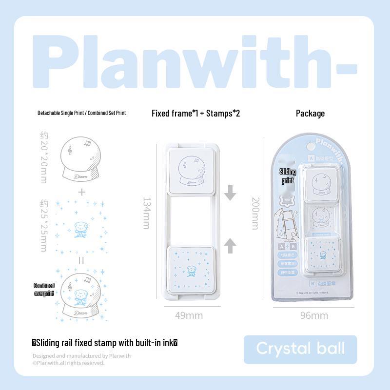 Rosy Posy Multi-Block Rotatable Detachable Stamp for Journaling