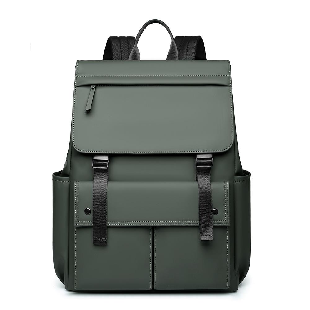 Unisex Large Capacity Business Commuting Backpack - Korean Style Leather Laptop Bag