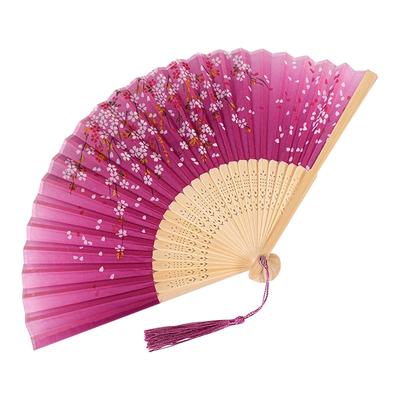 Summer Folding Fan Portable Flower Shaped Manual Fan