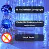 36 Ft LED Pixel String Lights  Blue LED Bulbs On Flexible Copper WireDecorative Serial Lights for Diwali, Christmas, Wedding & Home Decor | Pack of 3