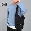 Summer Casual Waistcoat Bag Adjustable Shoulder Straps Solid Color Vest Bag Pockets Zipper Placket Outdoor Shoulder Backpack