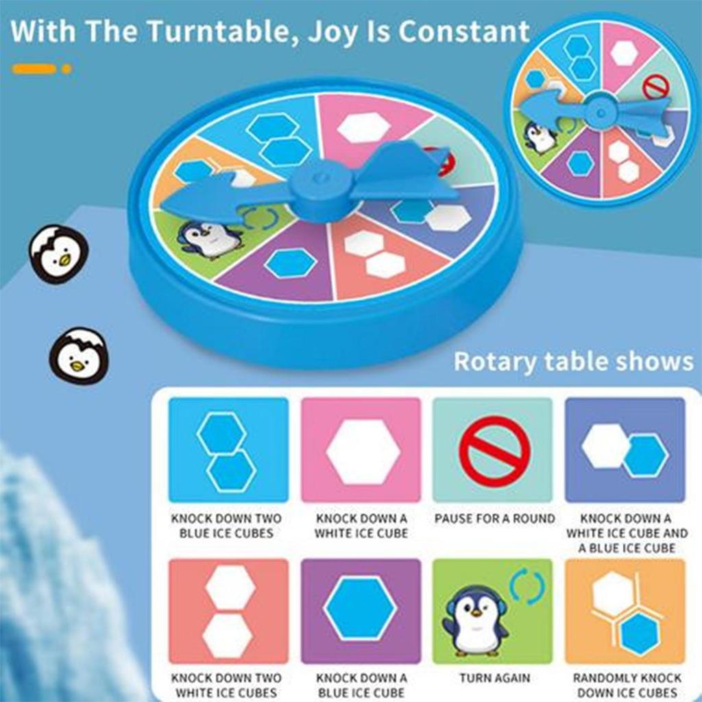 Ice Board Game Save Penguin Knocking Ice Toy Parent Child Interactive Party Board Game Improve Reaction Ability Family Games