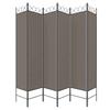 Vidaxl Parawan 6-Panelowy, Antracytowy, 240X220 Cm, Tkanina