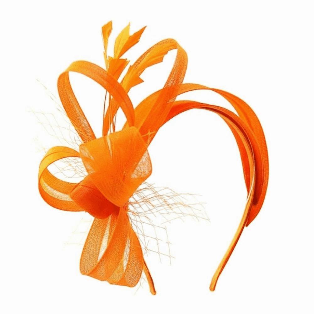 Haarschmuck Feder Netz Stirnband Einfarbige Vintage Elegante Fascinator Haarreif Kopfbedeckung Kreativ