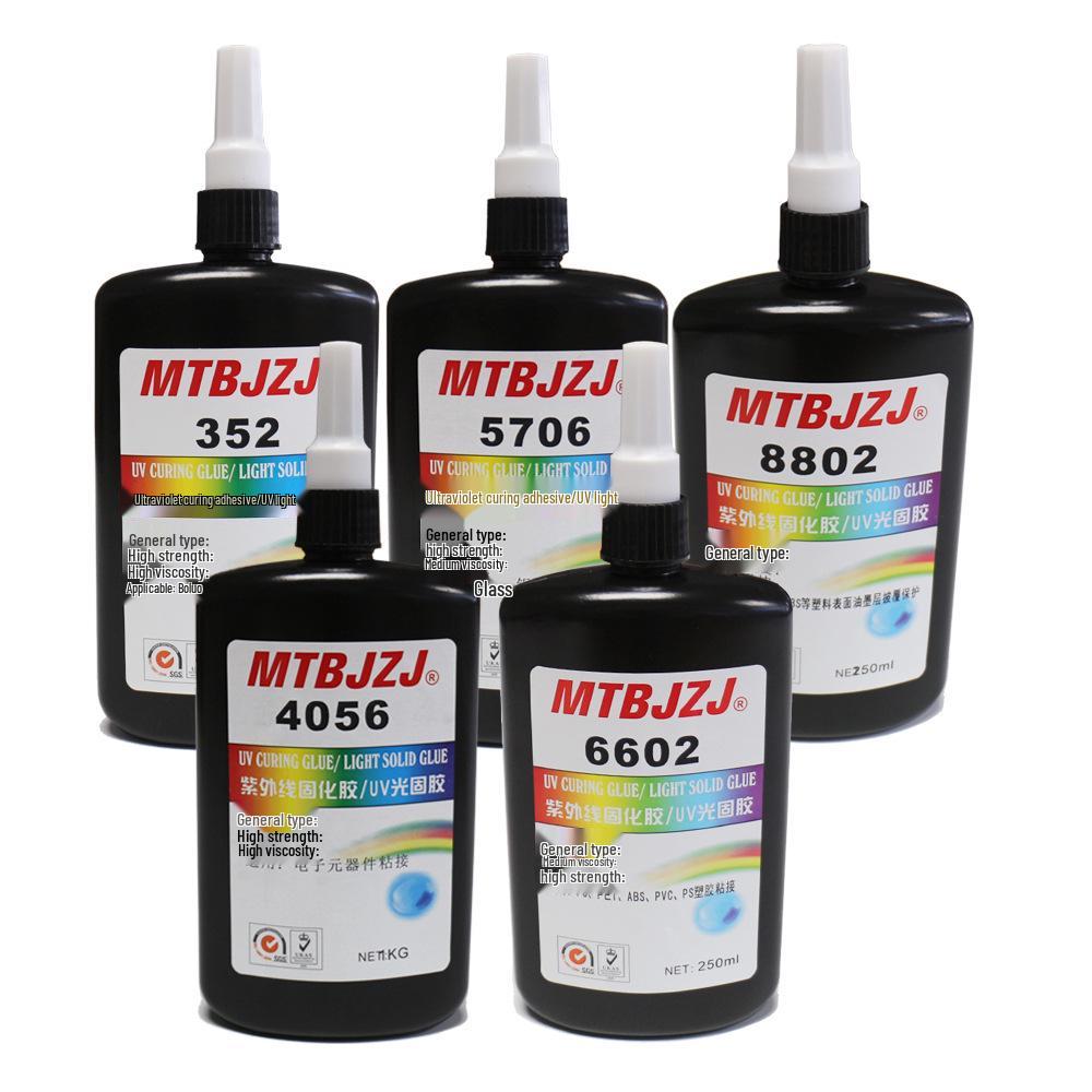 Прозрачный Устойчивый к пожелтению УФ Бестеневой 5500UV Клей 250ml/bottle