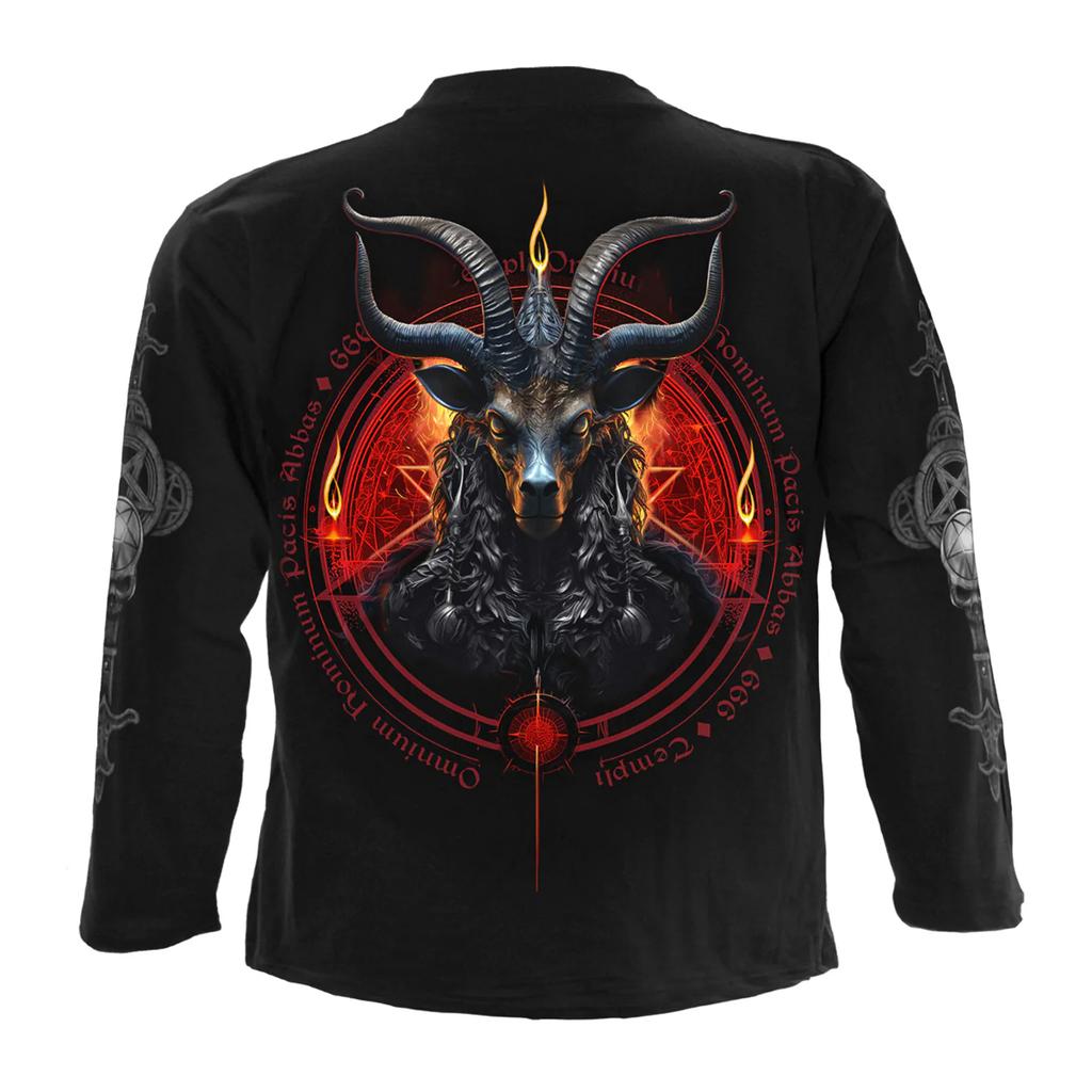 Spiral Direct Unisex Adult Baphomet Long-Sleeved T-Shirt
