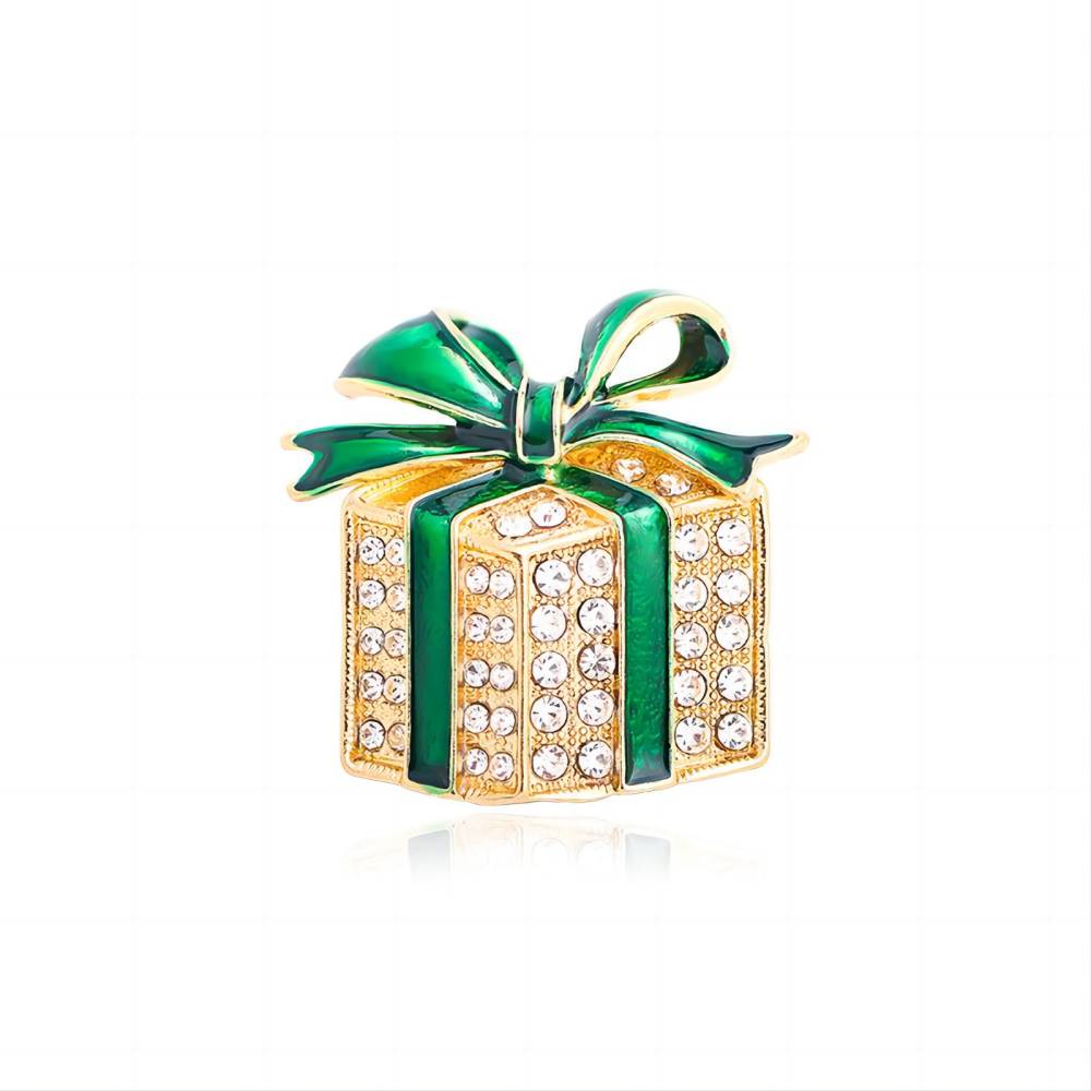 Luxury Exquisite Christmas Brooches Pin Snowman Santa Claus Boot Garland  Jewelry Gift  Decoration