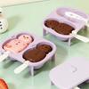With Sticks Ice Cream Mold With Lids Ice Cream Maker Molds Cute ice Cube Tray  Kitchen Tools