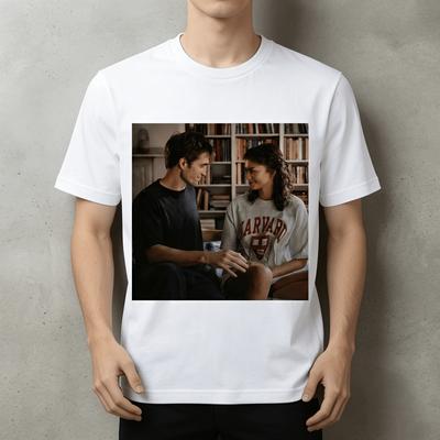 Movie The Drama  Zendaya  Robert Pattinson Graphic Unisexs TShirt Unisex ONeck Cotton Short Sleeve Y2k Popular Oversized Tee