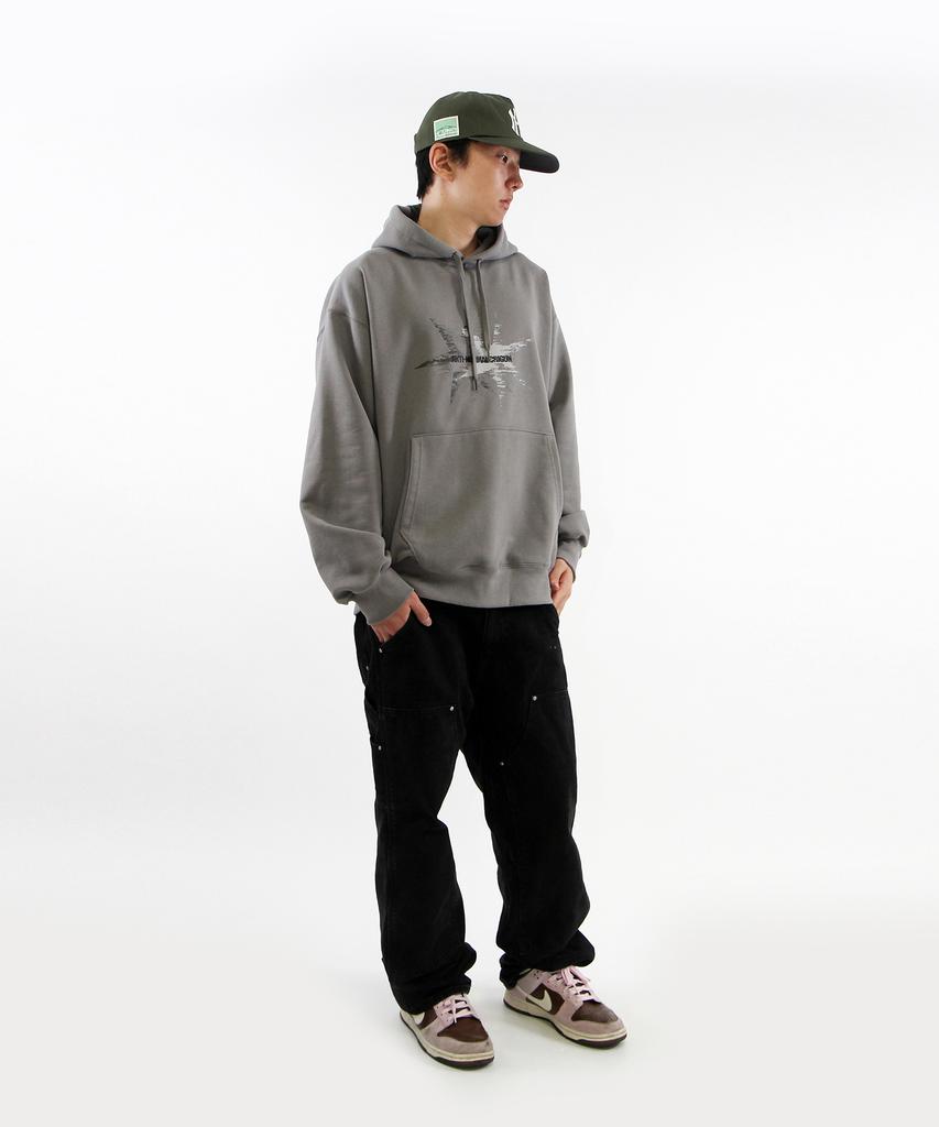 Throwing Star Hoodie Khaki Beige