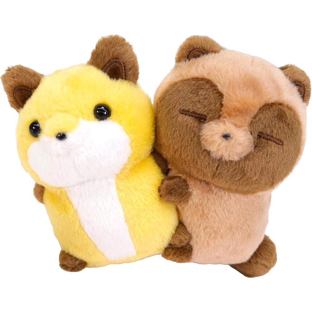 San-Ai Arrow Tanuki and Kitsune Plush Toy Cuddly Soft 30cm