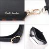 Paul Smith Bright Stripe Trim SS24 Leather ID Case, Black, 813005 P848 (No Personalization)
