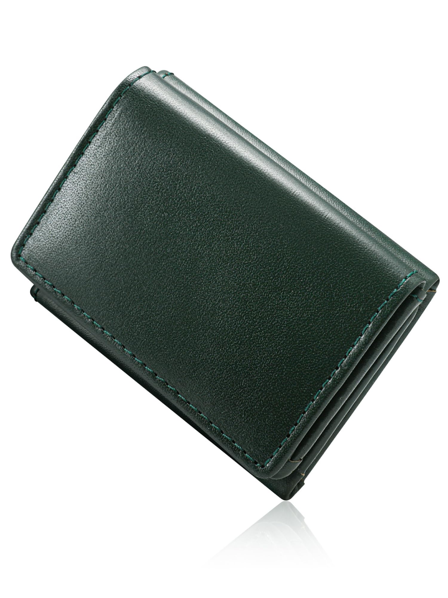 

Мини-кошелек Trifold Wallet Compact из натуральной кожи [Mura] для мужчин (зеленый)