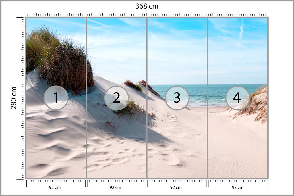 Photomural The Way To The Sea Iq-1209-A Non-Woven 368x280
