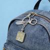 Versatile Square Keychain Featuring Natural Stone Crystals Photo Frame For Couples And Family