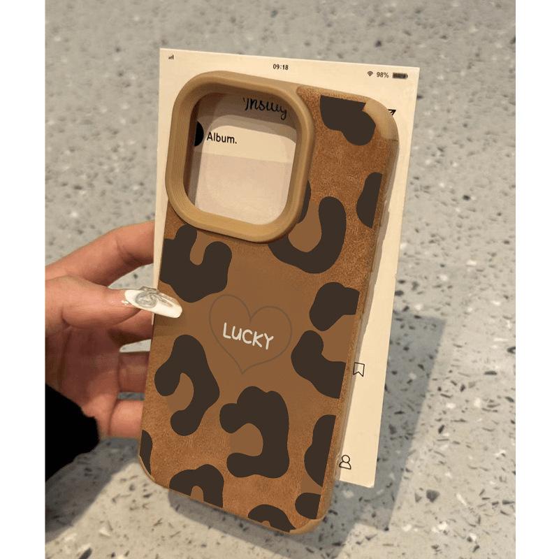 Retro Leopard Print for Apple 16 PROMAX Mobile Phone Case for IPhone 15 Trendy Style 13 Fur 14 Maillard 12 Soft