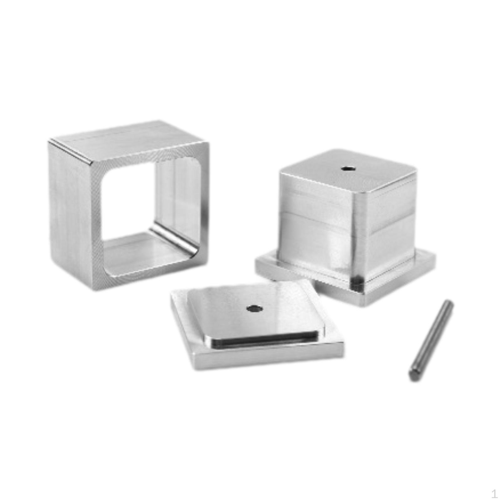 

Aluminum Alloy Single Hole Bait Molding Tool for Making Sturdy Baits, DIY Fishing Accessory. Square