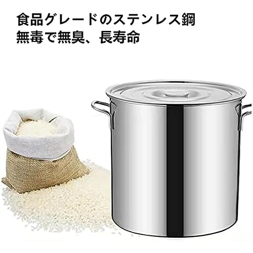 Pazzfre Induction-Compatible Stainless Steel Stockpot for Commercial and Home Use | Lid Included, Large Capacity 20-35cm, Suitable for Stewing and Sto