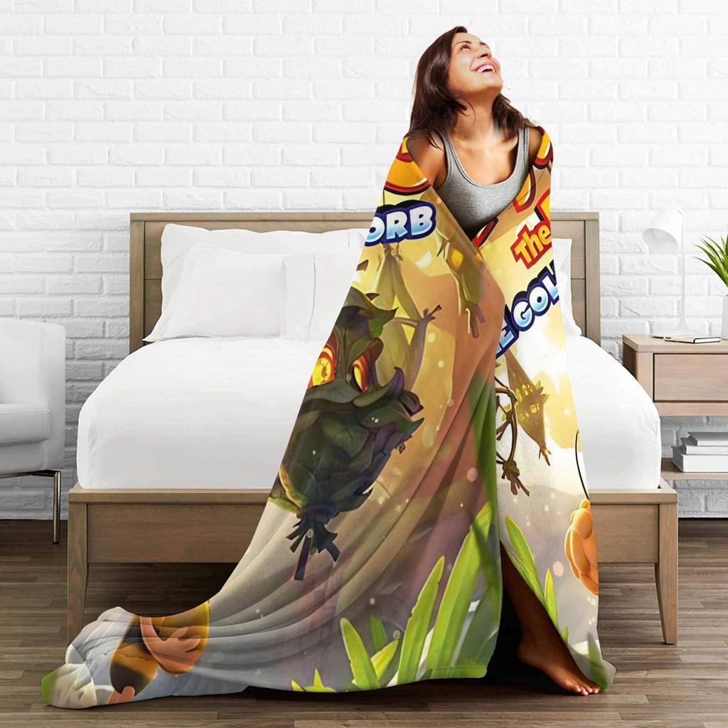 Maya The Bee With Flowers Cartoon Throw Blanket for Couch  Fuzzy Soft Plush Blanket 50x60 Inches Multiple Sizes Bedspreads