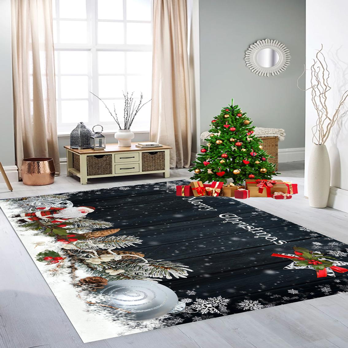 

MD-LİFE HOME Рождественский ковер на нескользящей основе с цифровой печатью