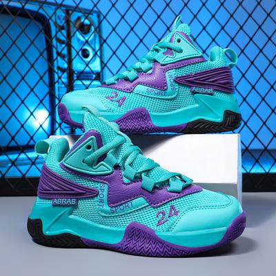 Children's Basketball Shoes, Men's Autumn Fly-woven Mesh Boys' Actual Combat Sneakers, Middle School Children's Student Sports Running Shoes