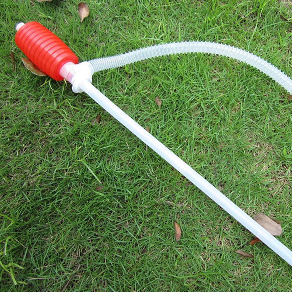 Manual Siphon Suction Pump Water Chemical Liquid Pump Portable Car Truck Fuel Syphon Oil transfer Hand Pump funnel Dropshipping